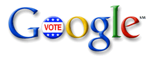 Google encouraged US citizens to exercise their right to vote on November 7th, 2000