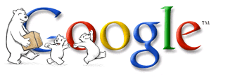 Happy Holidays Doddle from Google