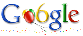 Google 6th birthday, september 7, 2004